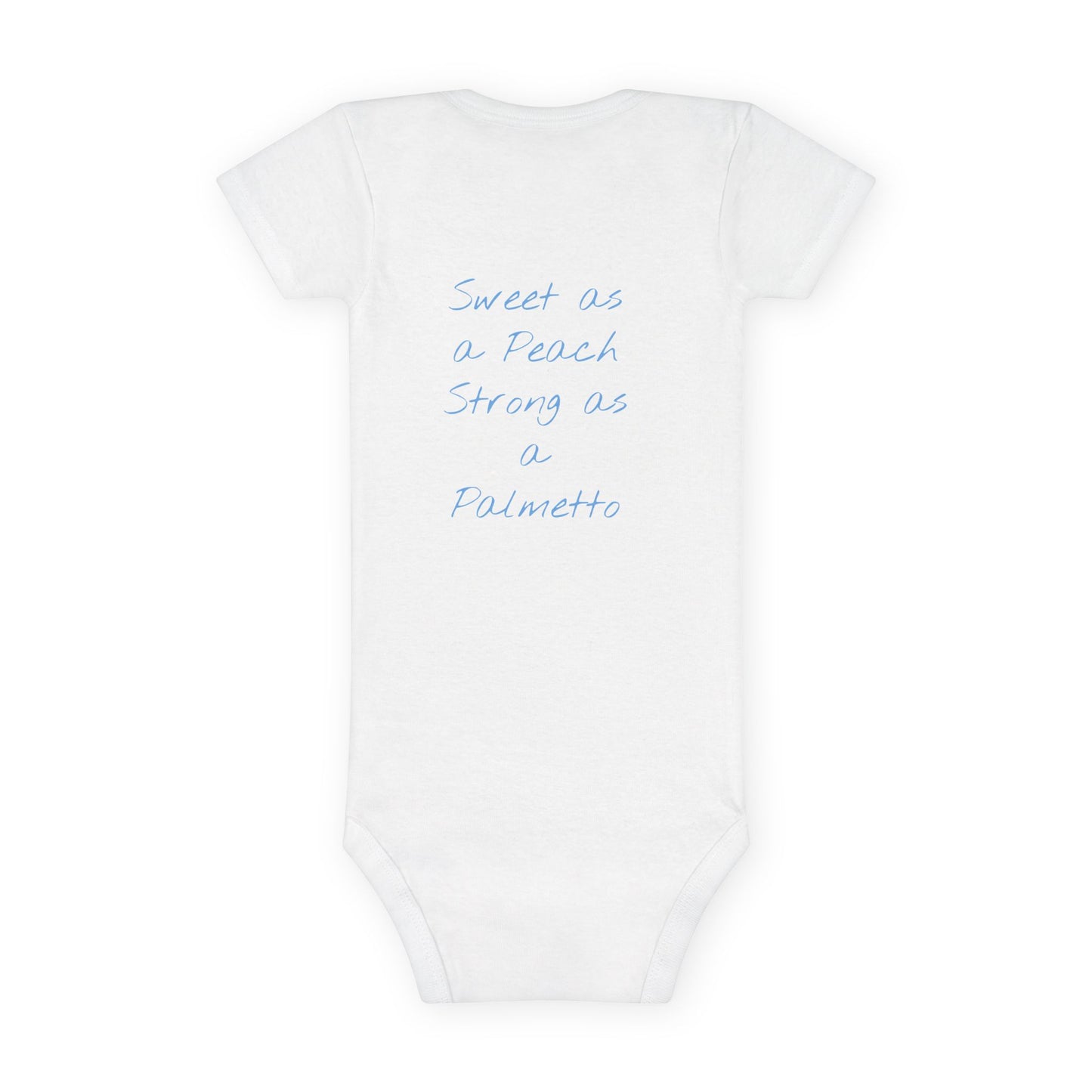 Organic Baby Onesie – Bee Sweet & Peachy Vibes – Eco-Friendly Infant Clothes for Baby Showers, Birthdays, and Everyday Wear