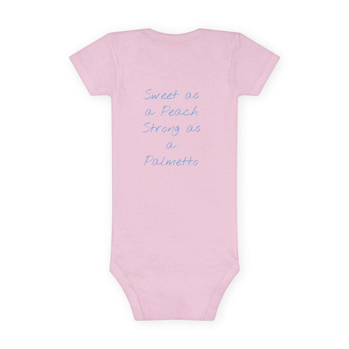 Organic Baby Onesie – Bee Sweet & Peachy Vibes – Eco-Friendly Infant Clothes for Baby Showers, Birthdays, and Everyday Wear