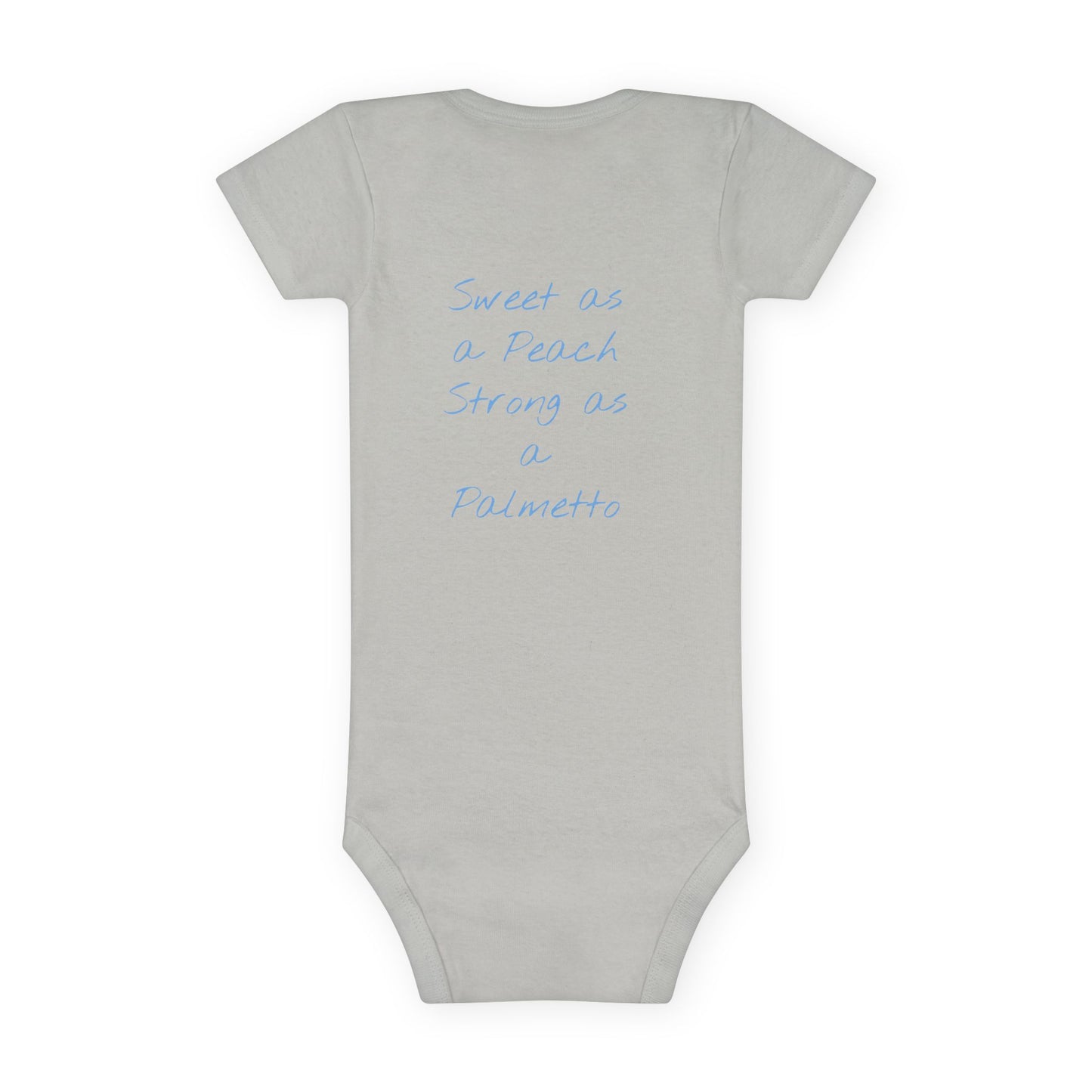Organic Baby Onesie – Bee Sweet & Peachy Vibes – Eco-Friendly Infant Clothes for Baby Showers, Birthdays, and Everyday Wear